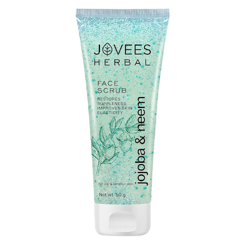 Скраб для лица с Жожоба и Нимом (50 г), Face Scrub Jojoba &amp; Neem, произв. Jovees #1