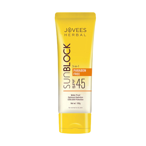 Солнцезащитный крем 3 в 1 SPF 45 (100 г), SunBlock 3-in-1 SPF 45, произв. Jovees #1