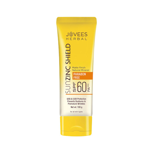 Солнцезащитный крем с Цинком SPF 60 (100 г), Sun Zinc Shield SPF 60 PA+++, произв. Jovees #1