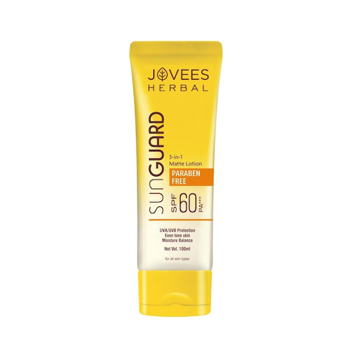 Солнцезащитный матирующий лосьон 3 в 1 SPF 60 (100 мл), SunGuard 3-in-1 Matte Lotion SPF 60 PA+++, произв. Jovees #1