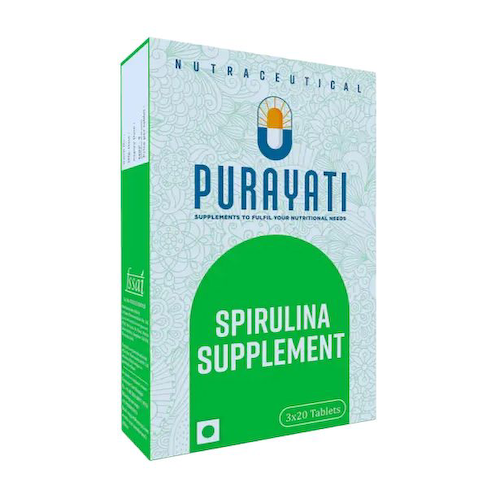 Спирулина (60 кап), Spirulina, произв. Purayati #1
