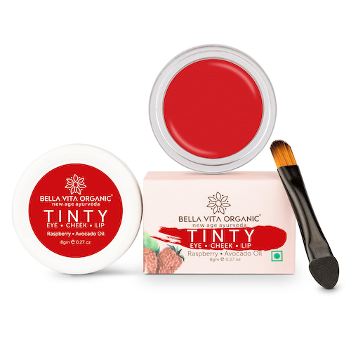 Средство для глаз, щек и губ с Малиной и маслом Авокадо  (8 г), Tinty Eye Cheek Lip Raspberry Avocado Oil, произв. Bella Vita #1
