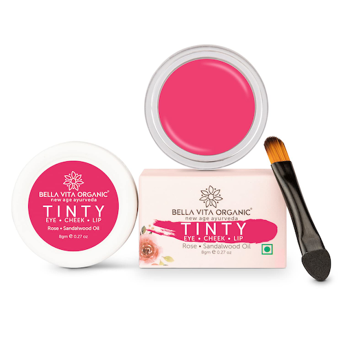 Средство для глаз, щек и губ с Розой и маслом Сандала  (8 г), Tinty Eye Cheek Lip Rose Sandalwood Oil, произв. Bella Vita #1