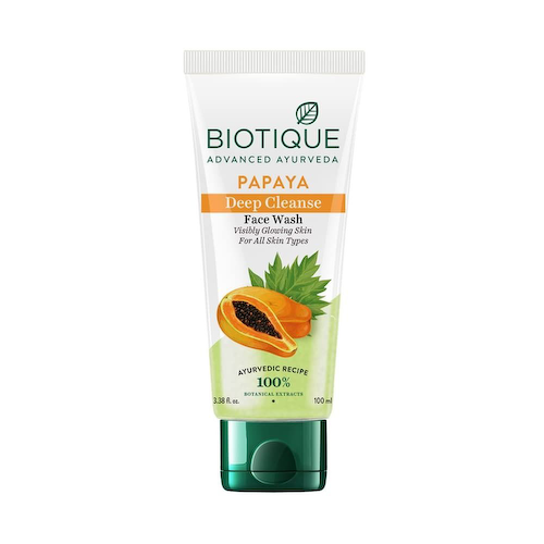 Средство для умывания с Папайей (100 мл), Papaya Deep Cleanse Tan Removal Face Wash, произв. Biotique #1