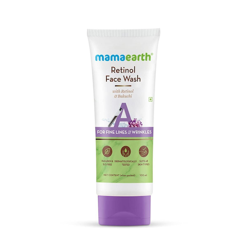 Средство для умывания с Ретинолом: против тонких линий и морщин (100 мл), Retinol Face Wash for Fine Lines &amp; Wrinkles, произв. Mamaearth #1