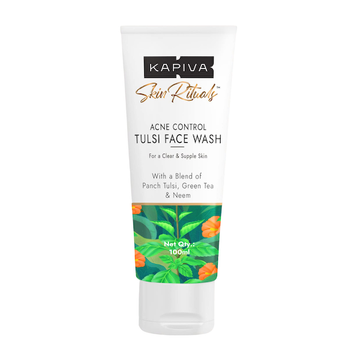 Средство для умывания с Тулси (100 мл), Acne Control Tulsi Face Wash, произв. Kapiva #1