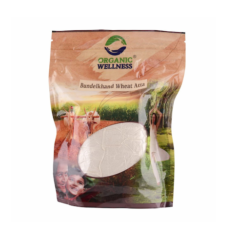 Цельнозерновая мука (450 г), Bundelkhand Wheat Atta, произв. Organic Wellness #1