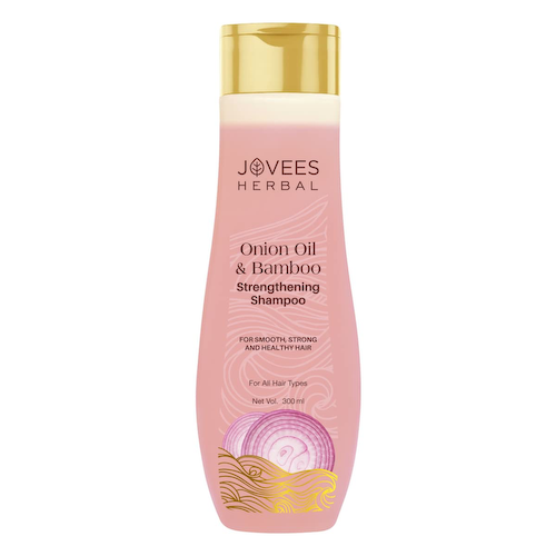 Укрепляющий шампунь с Луковым маслом и Бамбуком (300 мл), Onion Oil &amp; Bamboo Strengthening Shampoo, произв. Jovees #1