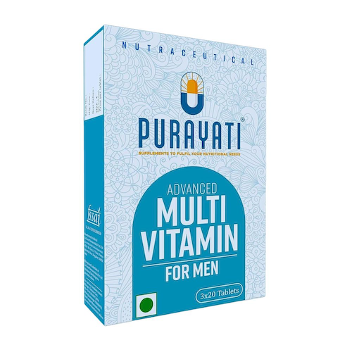 Усовершенствованные мультивитамины для мужчин (60 таб), Advanced Multivitamin for Men, произв. Purayati #1