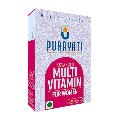 Усовершенствованные мультивитамины для женщин (60 таб), Advanced Multivitamin for Women, произв. Purayati #1