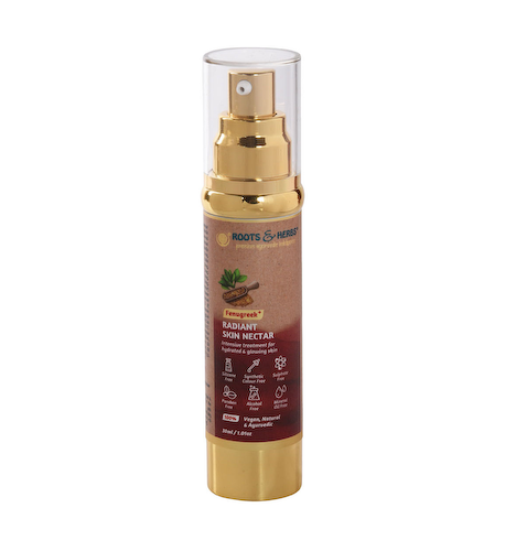 Увлажняющая сыворотка для лица и шеи с Пажитником (30 мл), Fenugreek Radiant Skin Nectar, произв. Roots &amp; Herbs #1