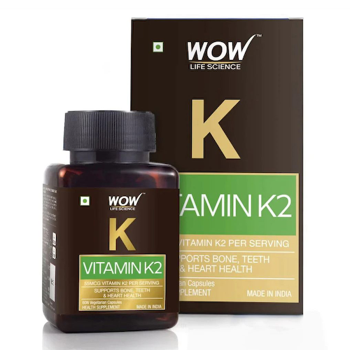 Витамин К2 (60 кап, 55 мкг), Vitamin K2, произв. WOW Skin Science #1