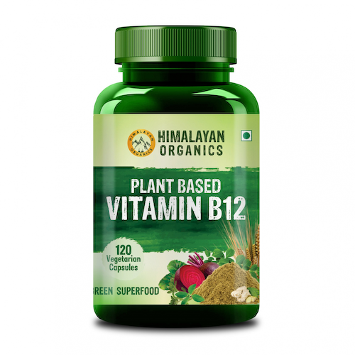 Витамин В12 (120 кап, 500 мг), Organic Vitamin B12, произв. Himalayan Organics #1