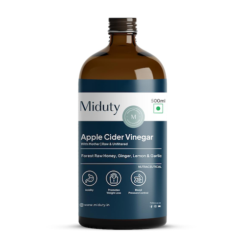 Яблочный уксус (500 мл), Apple Cider Vinegar, произв. Miduty #1