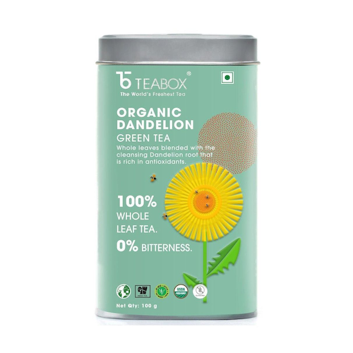 Зеленый чай с Одуванчиком (100 г), Organic Dandelion Green Tea, произв. Teabox #1