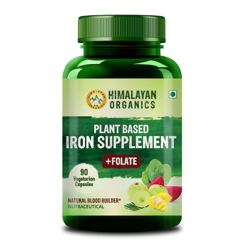 Железо (90 кап), Plant Based Iron Supplement, произв. Himalayan Organics #1