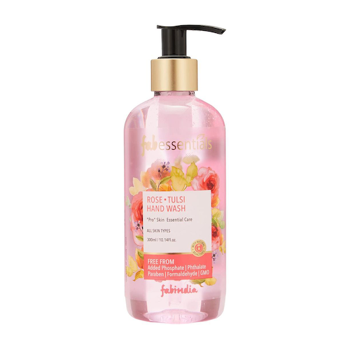Жидкое мыло для рук с Розой и Тулси (300 мл), Rose Tulsi Hand Wash, произв. Fabessentials #1
