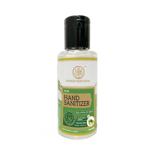 Антисептик для рук с Алоэ и Лимоном (100 мл), Hand Sanitizer, произв. Khadi Natural #1
