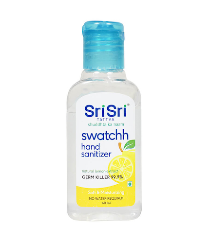 Антисептик для рук с Лимоном (60 мл), Swatchh Hand Sanitizer, произв. Sri Sri Tattva #1