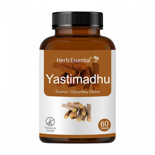 Лакрица (60 таб, 500 мг), Yastimadhu, произв. Herb Essential #1
