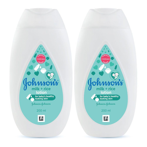 Детский лосьон с Молоком и Рисом (2 х 200 мл), Milk + Rice Lotion, произв. Johnson’s Baby #1