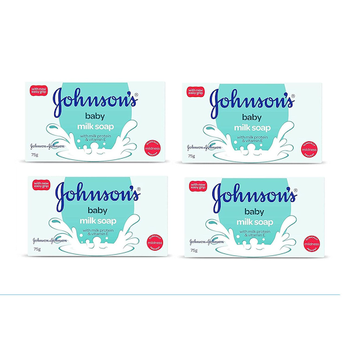 Детское мыло с Молоком (4 х 75 г), Baby Milk Soap, произв. Johnson’s Baby #1