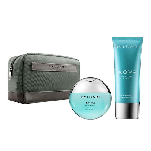 Набор Аква Марин (100 мл + 100 мл), Aqva Pour Homme Marine Eau De Toilette, After Shave Balm &amp; Pouch Set, произв. Bvlgari #1