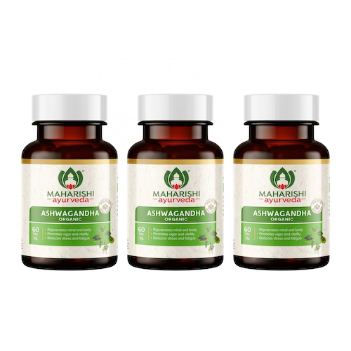 Набор Ашвагандха (3 x 60 таб, 500 мг), Organic Ashwagandha Set, произв. Maharishi Ayurveda #1