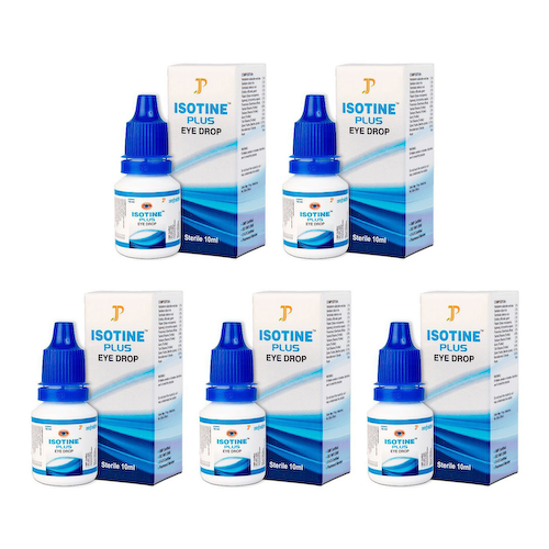 Набор Айсотин Плюс: глазные капли (5 х 10 мл), Isotine Plus Set, произв. Jagat Pharma #1