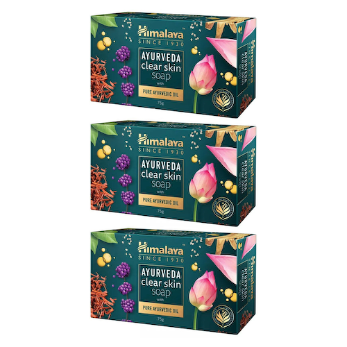 Набор аюрведического очищающего мыла (3 х 75 г), Ayurveda Clear Skin Soap Set, произв. Himalaya #1