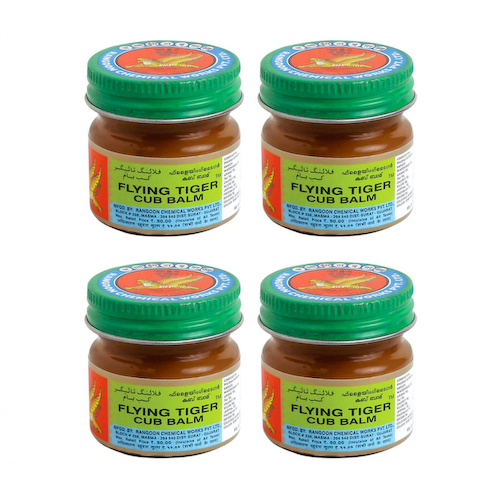 Набор бальзама Летающий тигр (4 x 15 г), Flying Tiger Cub Balm Set, произв. Rangoon Chemicals #1