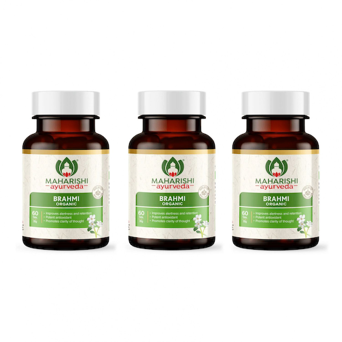 Набор Брахми (3 х 60 таб, 500 мг), Organic Brahmi Set, произв. Maharishi Ayurveda #1