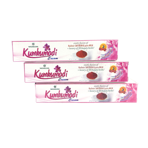 Набор для омоложения кожи лица Кумкумади (3 х 20 г), Kumkumadi Cream Set, произв. Nagarjuna #1