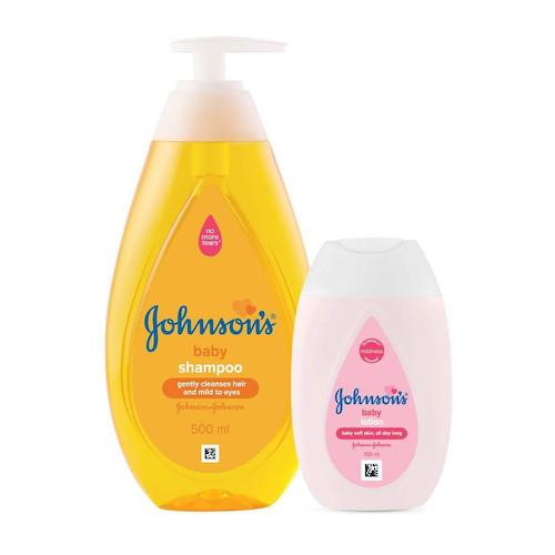 Набор для ухода за детскими волосами и кожей (500 мл + 100 мл), Baby Shampoo &amp; Lotion Set, произв. Johnson’s Baby #1