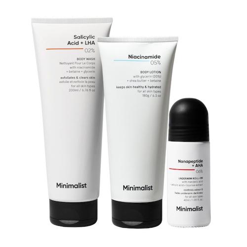 Набор для ухода за телом (200 мл + 180 г + 40 мл), Body Care Kit Set, произв. Minimalist #1