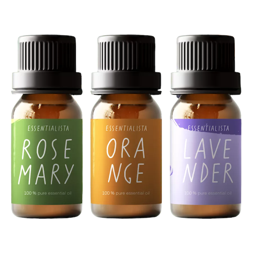 Набор эфирных масел: Розмарин, Апельсин, Лаванда (3 шт), Essential Oils: Rosemary, Orange, Lavender Set of 3, произв. Essentialista #1