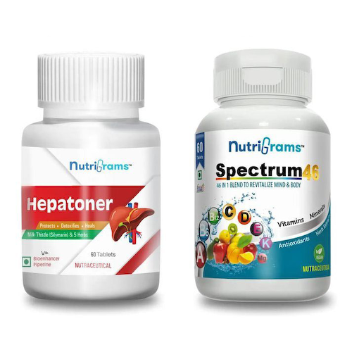 Набор Гепатонер + Спектрум46 (2 x 60 таб), Hepatoner + Spectrum46 Set, произв. Nutrigrams #1