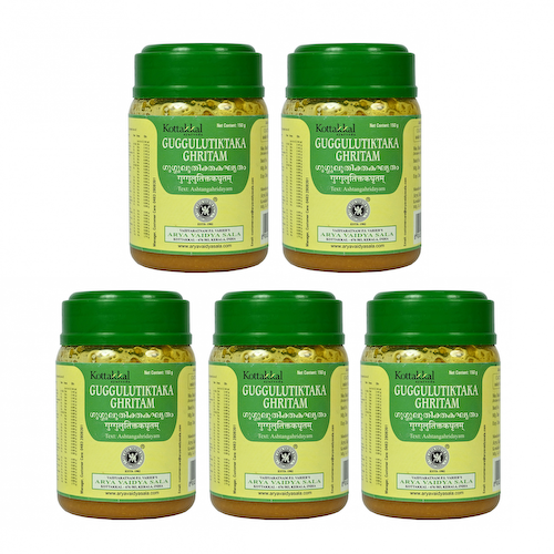 Набор Гуггулутиктака Гхритам (5 x 150 г), Guggulutiktaka Ghritam Set, произв. Kottakkal Ayurveda #1