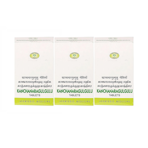 Набор Канчанар Гуггул (3 x 100 таб), Kanchanaragulgulu Set, произв. AVN #1