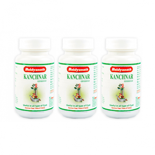 Набор Канчнар Гуггул (3 х 80 таб), Kanchnar Guggulu Set, произв. Baidyanath #1