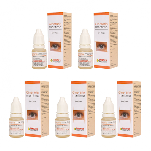 Набор капель для глаз Цинерария Маритима (5 x 10 мл), Cineraria Maritima Eye Drops Set, произв. Bakson #1