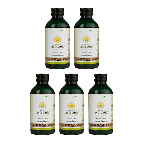 Набор Хамсападади Кватх (5 x 200 мл), Hamsapadadi Kwath Set, произв. Kerala Ayurveda #1