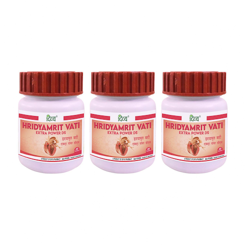 Набор Хридьямрит Вати (3 x 40 таб, 300 мг), Hridyamrit Vati Set, произв. Patanjali #1
