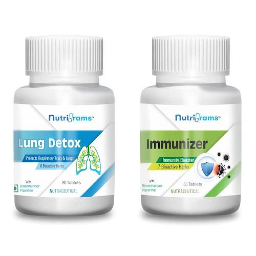 Набор Ланг Детокс + Иммунизер (2 x 60 таб, 500 мг), Lung Detox + Immunizer Set, произв. Nutrigrams #1