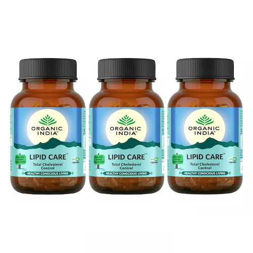 Набор Липид Кеа (3 x 60 кап, 350 мг), Lipid Care Set, произв. Organic India #1