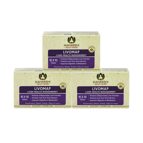 Набор Ливомап (3 х 100 таб, 500 мг), Livomap Set, произв. Maharishi Ayurveda #1