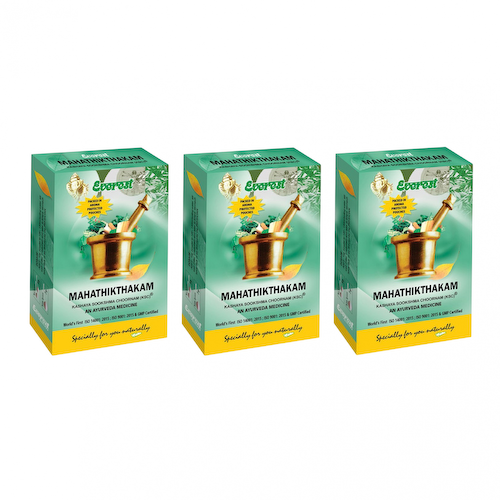 Набор Махатиктакам Кашая Сукшма Чурна (3 x 100 г), Mahathikthakam Kashaya Sookshma Choornam Set, произв. Everest Ayurveda #1