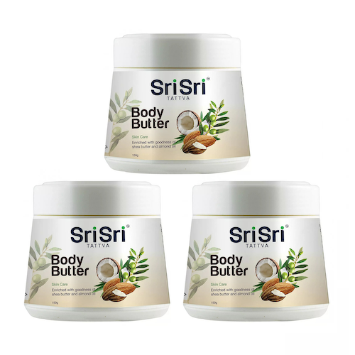 Набор масла для тела с Кокосом и Миндалем (3 х 150 г), Body Butter Set, произв. Sri Sri Tattva #1