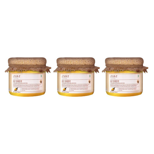 Набор масла Гхи из молока А2 (3 x 300 мл), A2 Ghee Set, произв. Jiva #1