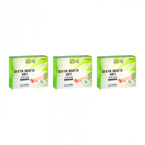 Набор Мукта Вати (3 x 120 таб, 300 мг), Mukta Vati Set, произв. Patanjali #1